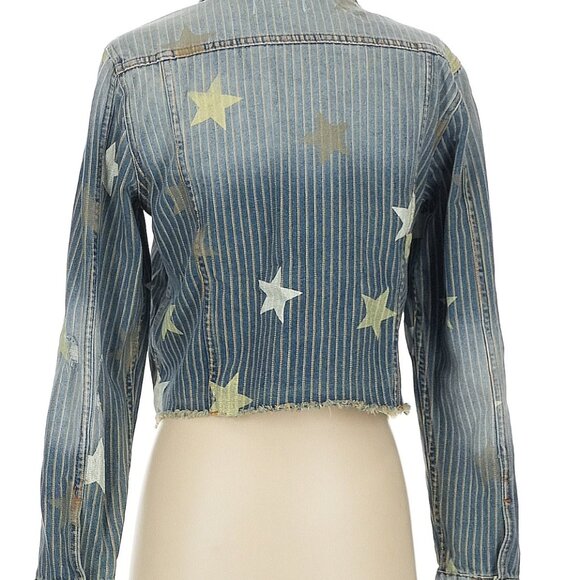 Driftwood Stars & Stripes Trucker Cotton Jacket Sold At Free People Size Small - Picture 3 of 8